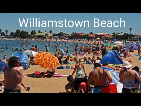 Walking at Williamstown beach in Melbourne, Victoria Australia. Nice Place to visit for Relaxing