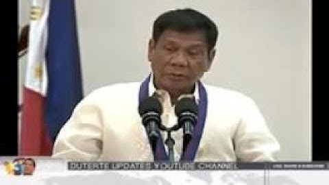 PRESIDENT RODRIGO DUTERTE SPEECH IN PNP ASSUMPTION OF COMMAND CEREMONY @ CAMP CRAME