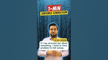 1-min Sentence Correction | CSS-2025 #sentencecorrection