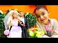 Barbie evleniyor - kukla giyim ve saç yapma oyunu