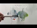 How to paint a basic floral leaf  floral painting  with yovette