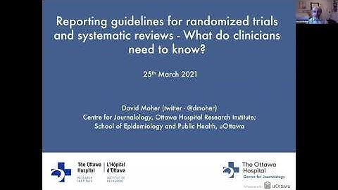 Reporting guidelines for randomized trials and systematic reviews - What do clinicians need to know?