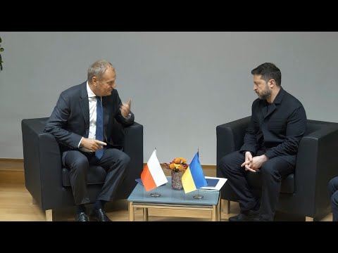 Polish PM Tusk meets with Ukraine's Zelensky in Brussels | AFP