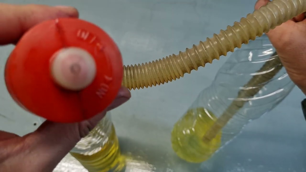 Pompa Aspira Liquidi Manuale / Ottima Come Pompa Travaso Gasolio per Tosaerba e Sifone per Acquario