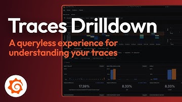 Traces Drilldown (Previously Explore Traces) in Public Preview | Demo | Grafana Labs