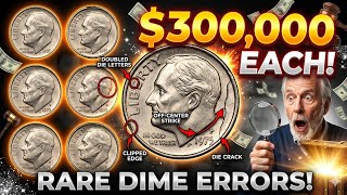 6 Roosevelt Dime Error Coins Worth $300,000 Each – Rare One Dimes to Look For!