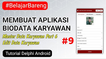 Membuat Aplikasi Biodata Karyawan #9 | Master Karyawan Part 6 - Edit Data Karyawan