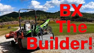 Kubota BX Builds an MX Track For a KX Dirt bike!