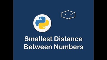 smallest distance between numbers in python 😀