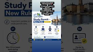 SWEDEN STUDY PERMIT: NEW RULES 2026 #shorts 🚨