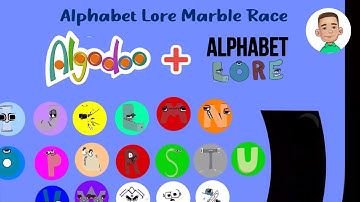 Alphabet Lore Marble Race in Algodoo Part 1