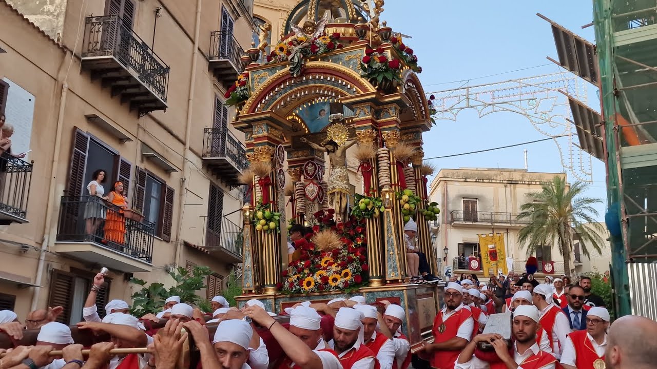 MONTELEPRE (PA) - PROCESSIONE DEL SS. CROCIFISSO (4K) 30/06/2024
