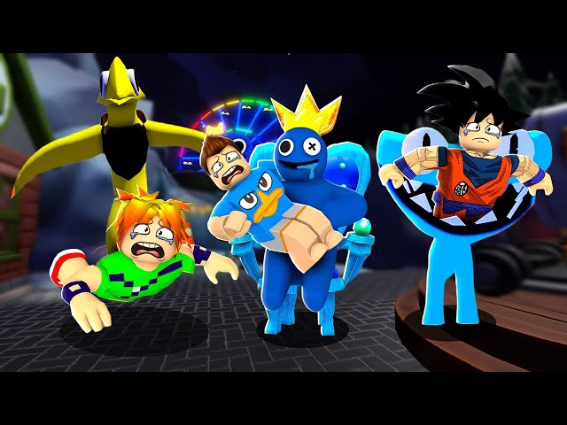 ENCONTRAMOS O AZUL BABÃO E TEMOS QUE NOS ESCONDER NO ROBLOX!! (Rainbow  Friends) 