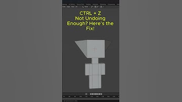 CTRL + Z Not Undoing Enough in Blender? Here’s the Fix!
