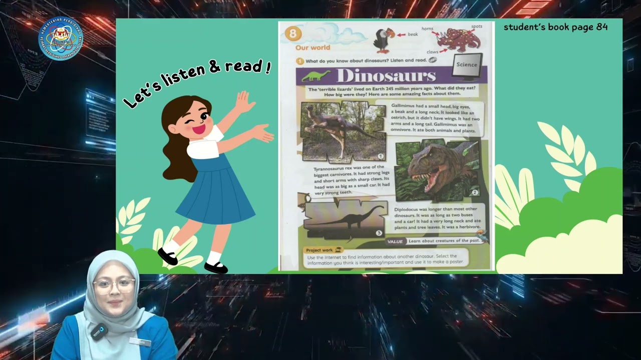 ENGLISH YEAR 4 :  MODULE 8  AMAZING ANIMALS, PAGE 84-85