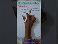 Cordinal number of a set difinition and Example