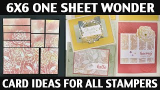 Stamping Jill - 6X6 One Sheet Wonder Card Ideas For All Stampers