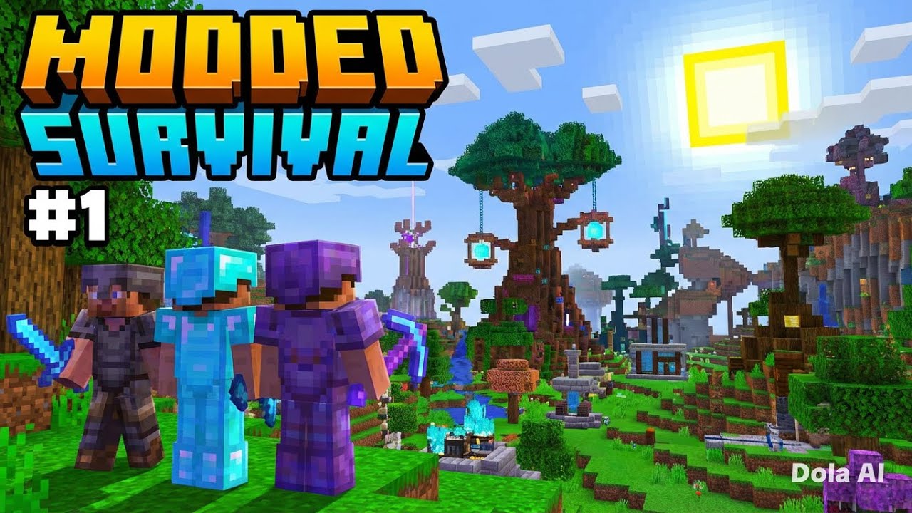 Minecraft Modded ZaiLetsPlay world survival lets play #1 - YouTube
