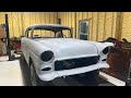 1955 Chevy we traded for Video 12 Update- back in our shop.