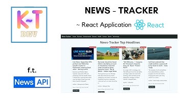 News Tracker ~ React App using News API ⚡