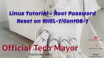 How to Reset Root Password on Linux RHEL7 and CentOS7