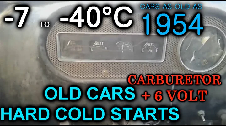OLD Cars and HARD COLD STARTS! Запуск карбюратора в сильный мороз. Compilation S4E25. -7 to -40*C