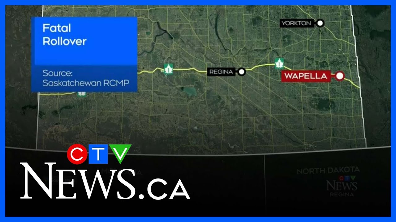 Sask. man killed in single vehicle rollover on highway - YouTube