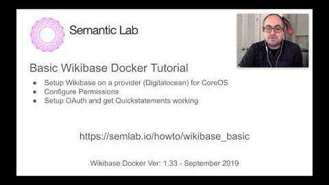 Wikibase 1.33 Tutorial