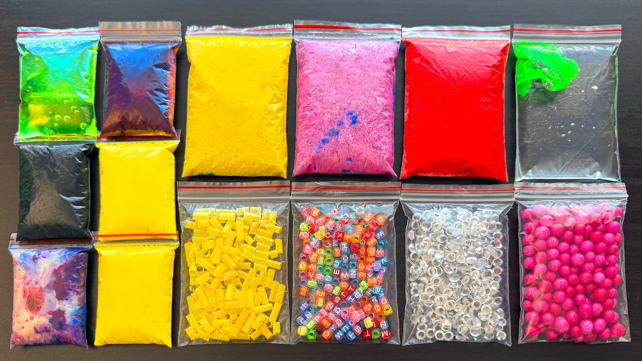 Making Slime with Zip Bags - Oddly Satisfying