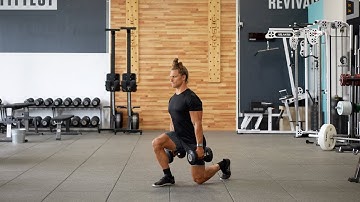 Dual DB Suitcase Reverse Lunge