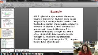 Getting info from Stress Strain Curves