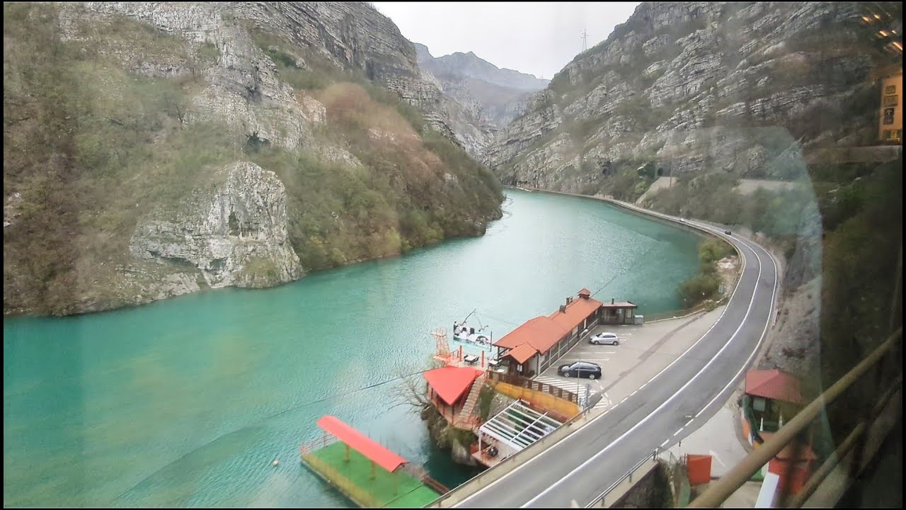 【ボスニア・ヘルツェゴビナ】サラエボ→モスタルの鉄道（車窓風景）Railroad from Sarajevo to Mostar in