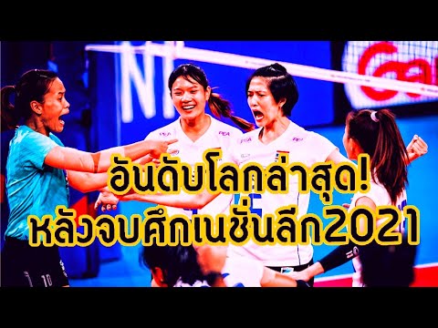 อันดับโลกล่าสุด! 'วอลเลย์บอลหญิงทีมชาติไทย'หลังจบศึก'เนชั่นลีก2021' พร้อม 3 ทีมจากเอเชีย