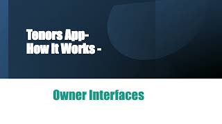 Tenors (owner and tenant )- How it works