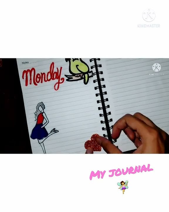 my journal 🧚‍♀️#shorts  #journal #dairy #monday #art #new #entertainment #music #araland