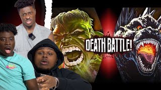 HULK VS GODZILLA | DEATH BATTLE REACTION!