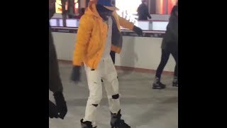 Boosie goes ice skating 