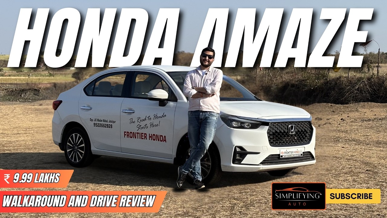 Honda Amaze Walkaround and Drive Review | Smoothest Automatic Compact Sedan Under ₹10 Lakhs in 2026?