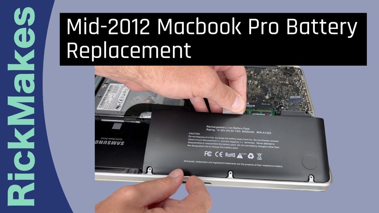 stapel prins Dubbelzinnigheid Mid-2012 Macbook Pro Battery Replacement - YouTube