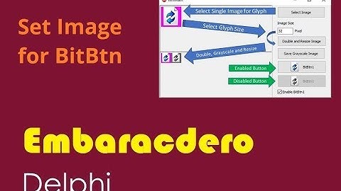 049-Set Glyph for BitBtn Delphi اعداد الصورة لتناسب زر البت بتن في الدلفي
