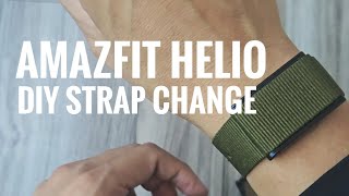 How to change AmazFit HELIO Strap Nato band MOD