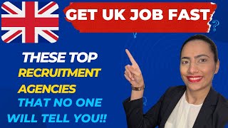 STRUGGLING TO FIND JOB IN 🇬🇧|Top recruitment agencies to help you get job with visa sponsorship