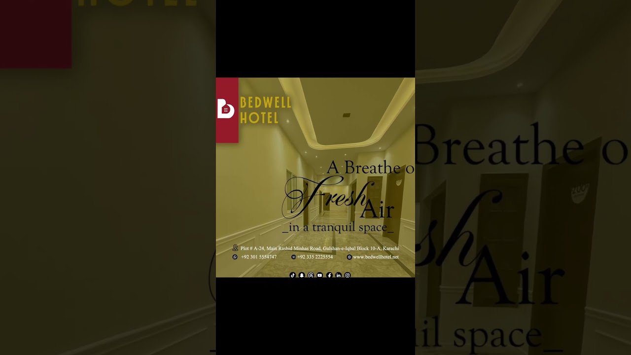 Bedwell Hotel The Name Of Comfort Living For More Details Contact Us 03015554747 