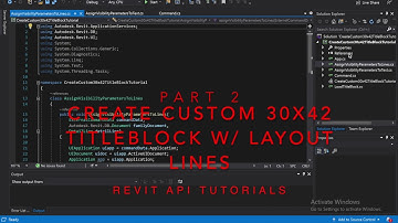 Revit API - Create Custom 30x42 Titleblock - Part 2