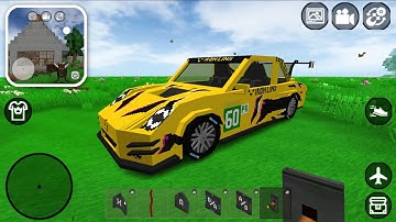 I CREATE WORKING CAR in MINI BLOCK CRAFT 3D