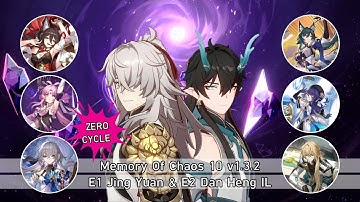 E1 Jing Yuan & E2 Dan Heng Imbibitor Lunae - Honkai Star Rail Memory Of Chaos v1.3.2 Stage 10