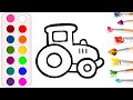 drawing tractor for children / bolalar uchun traktorni chizish