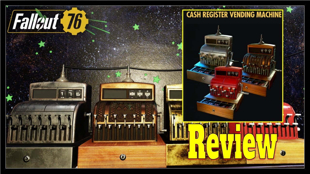 Fallout 76 Cash Register Vending Machine Review YouTube