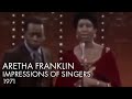 Capture de la vidéo Aretha Franklin Impersonates Dionne Warwick, Diana Ross, Sarah Vaughan & More | 1971