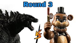 The Godzilla brothers vs FNAF gang round 3 (stopmotion)